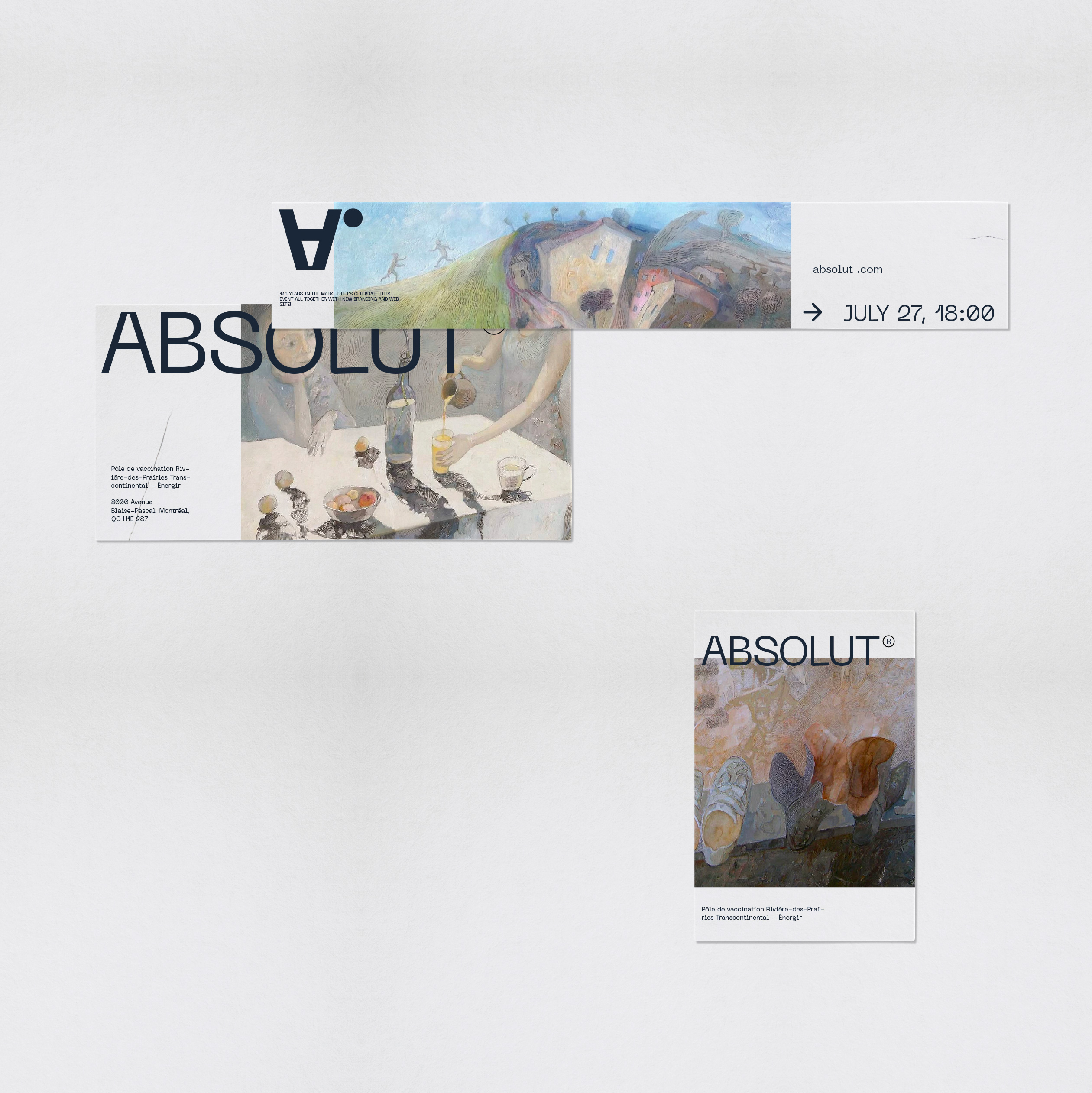 This Absolut vodka 143 celebration vision was inspired by works of great artist - Liza Zabarsky