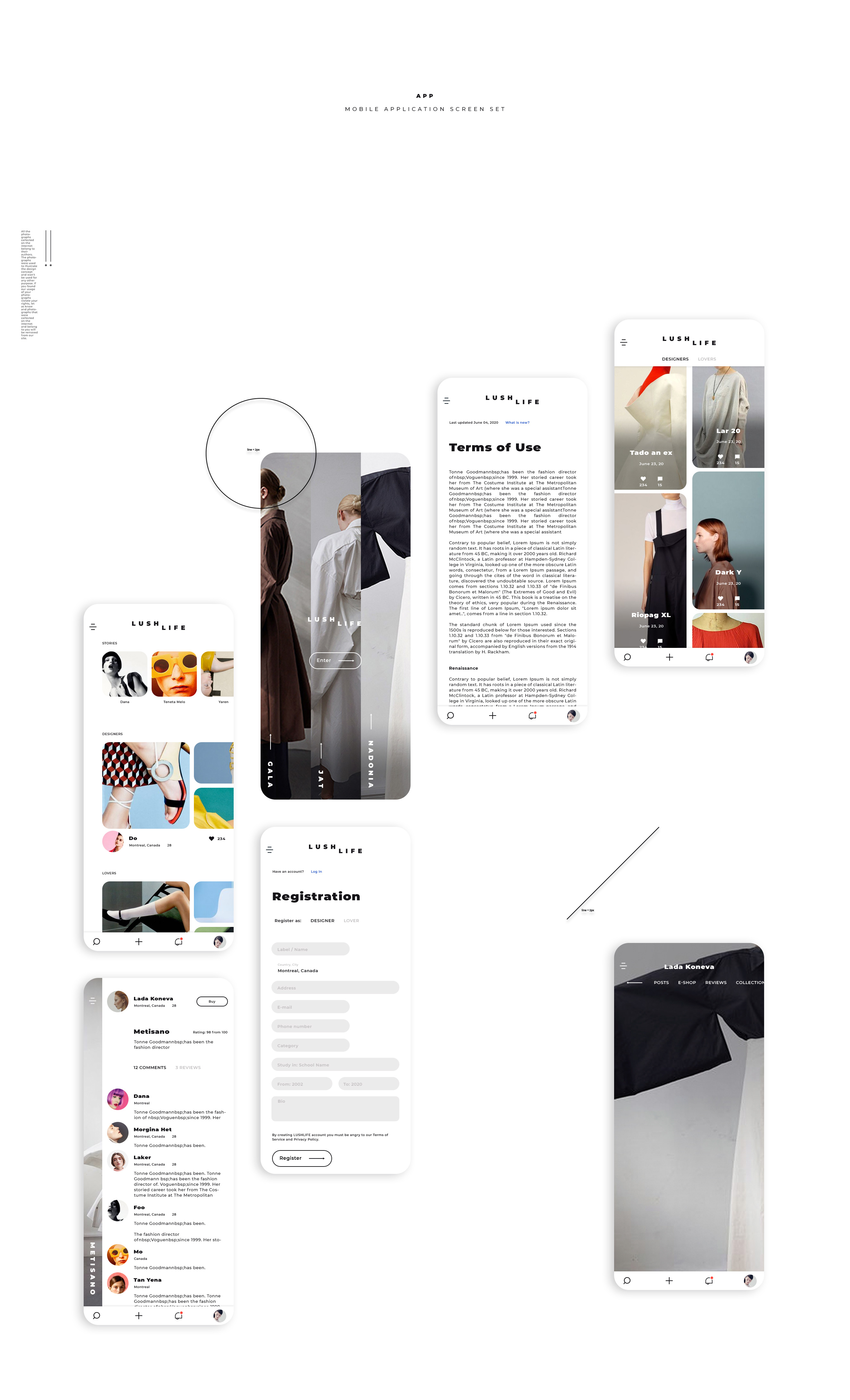 Platform for social interactivity and e-shop for professionals in the field of fashion design